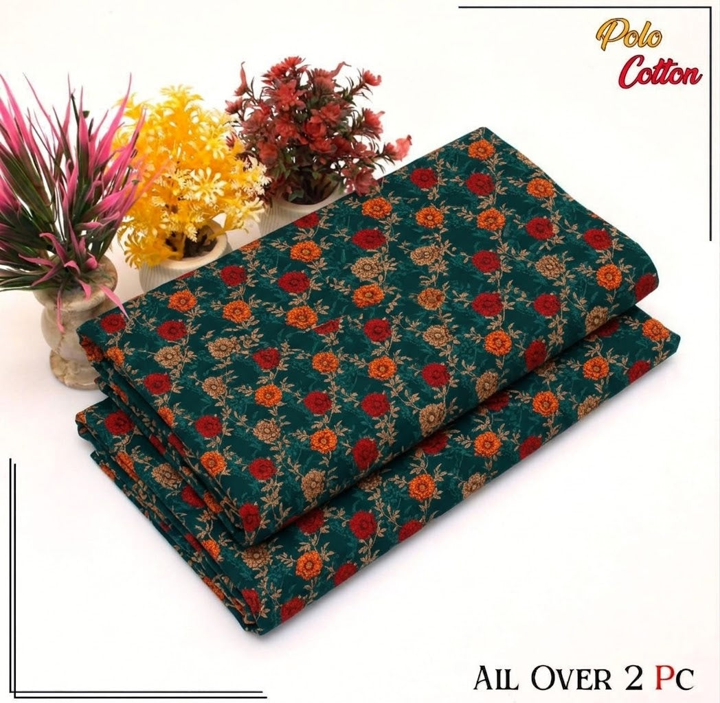 2 pc flora print Four season 411