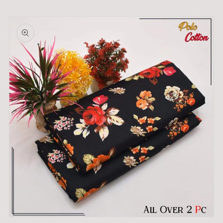2 pc flora print Four season 416