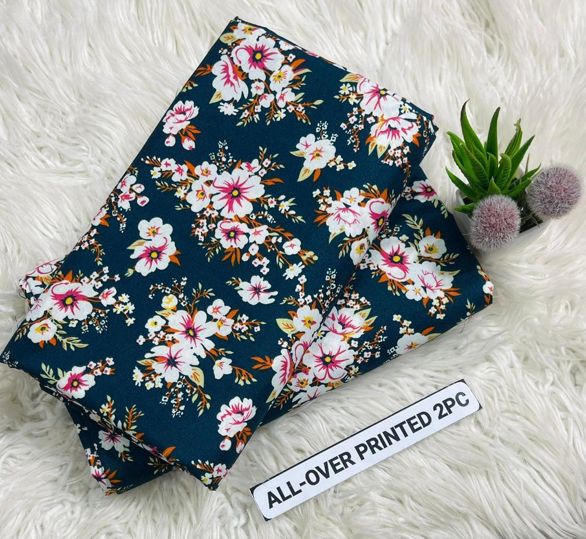 2 pc flora print Four season 423