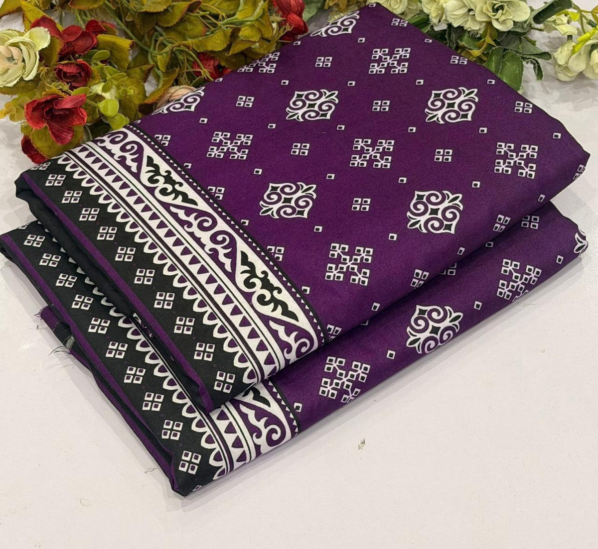 2 pc flora print Four season 448