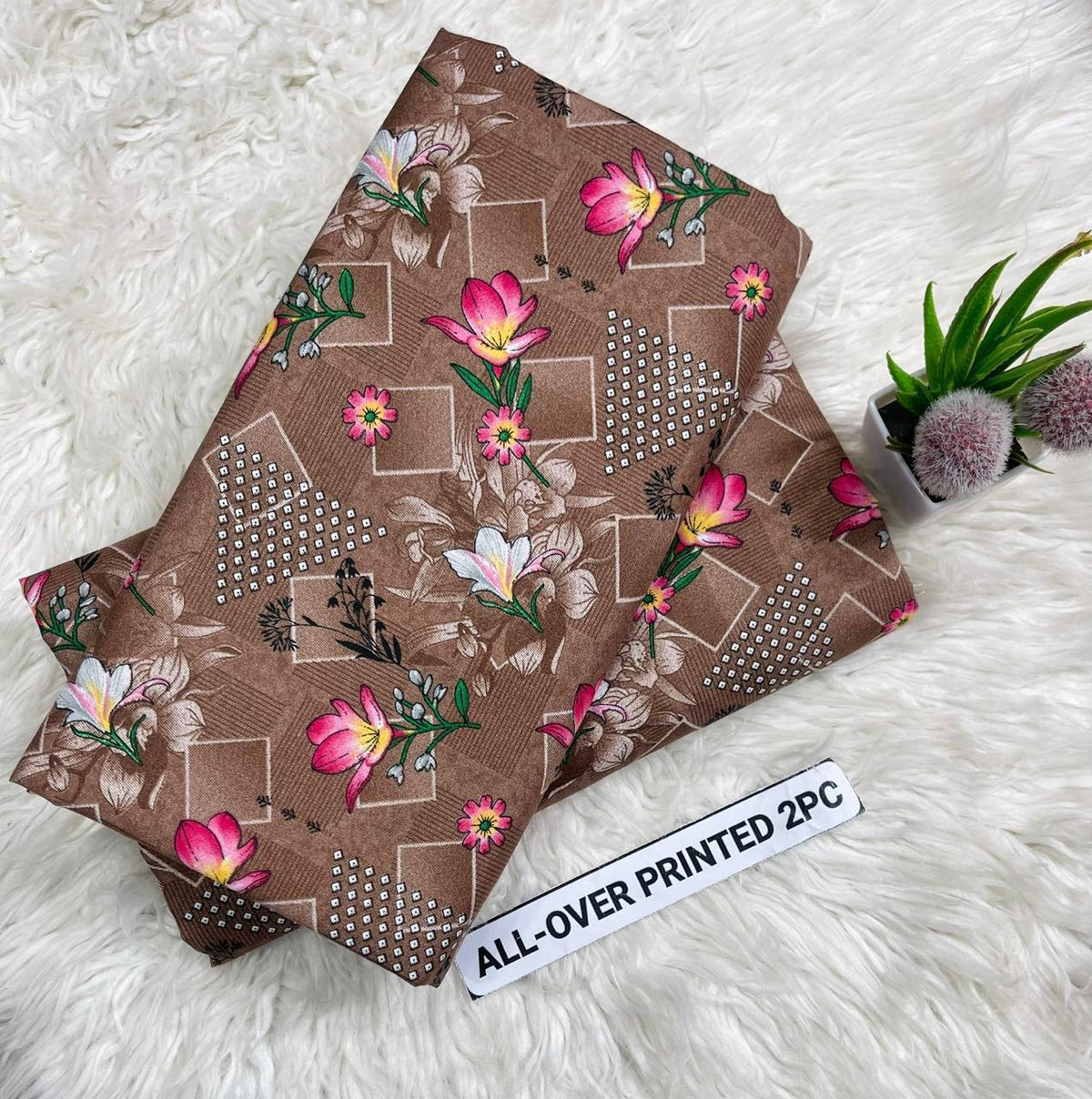 2 pc flora print Four season 449