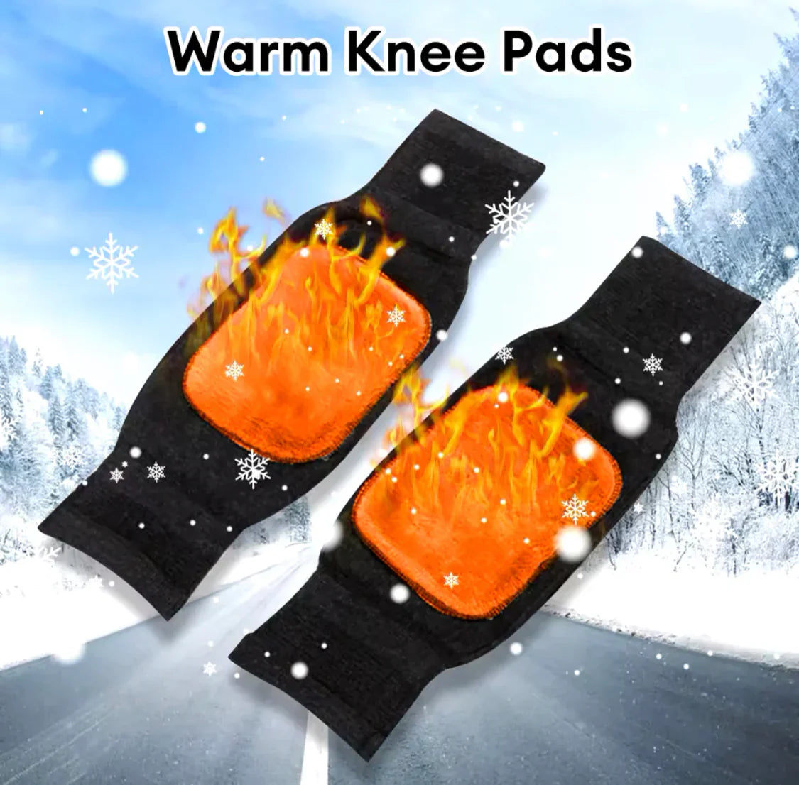 Knee Warmer - Woolen Blend Thermal Leg Warmers - 1 Pair Knee Pad - Unisex Elastic Knee Pads For Men & Women