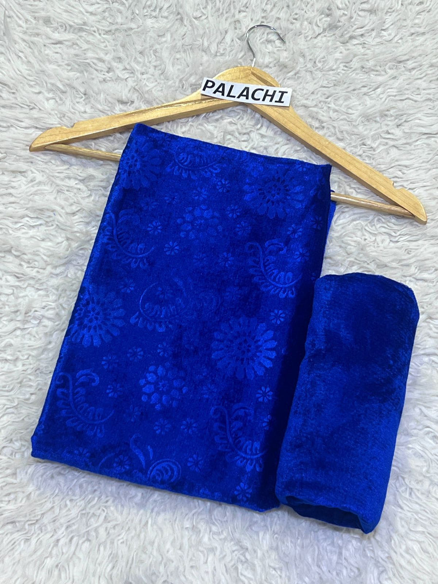 KOREAN VELVET 2PC KV-04 ( Blue )
