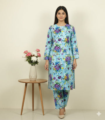 2pc Polo Cotton Unsititched suit -960