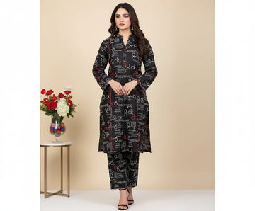 2pc Polo Cotton Unsititched suit -955