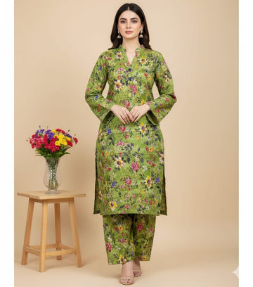 2pc Polo Cotton Unsititched suit -951