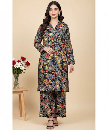 2pc Polo Cotton Unsititched suit -953