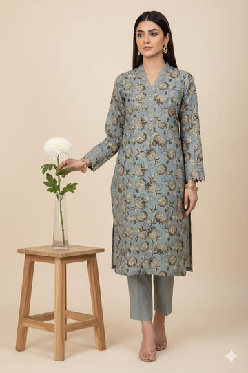 2pc Polo Cotton Unsititched suit -948