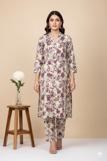 2pc Polo Cotton Unsititched suit -941