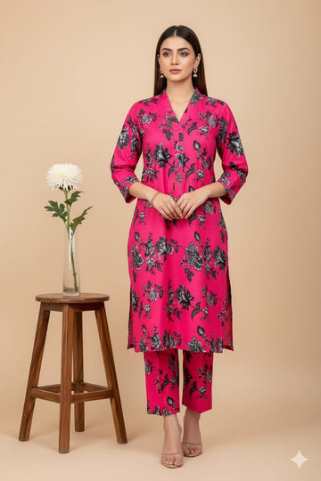 2pc Polo Cotton Unsititched suit -936