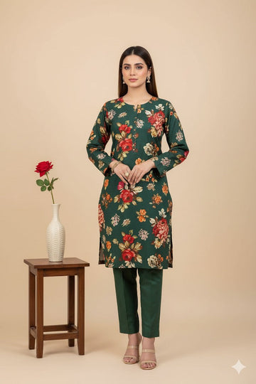 2pc Polo Cotton Unsititched suit -927