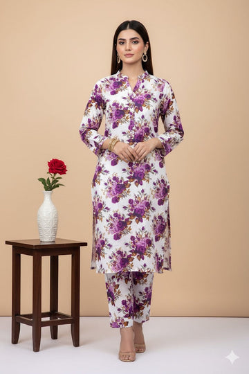 2pc Polo Cotton Unsititched suit -923