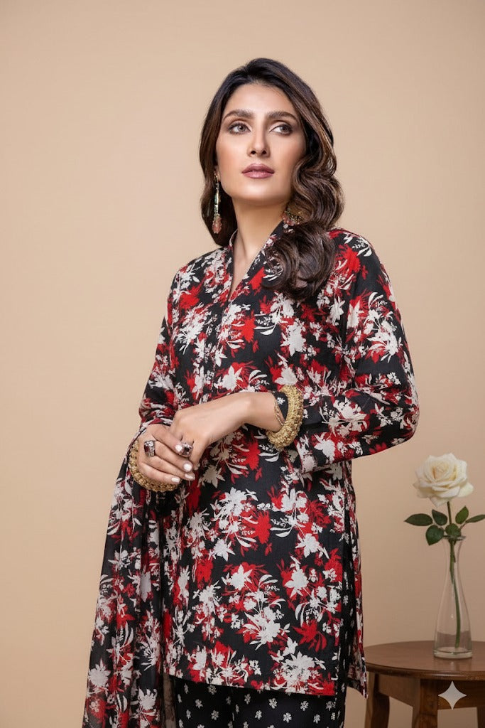 2pc Polo Cotton Unsititched suit -917