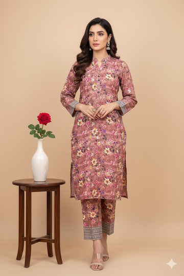 2pc Polo Cotton Unsititched suit -914