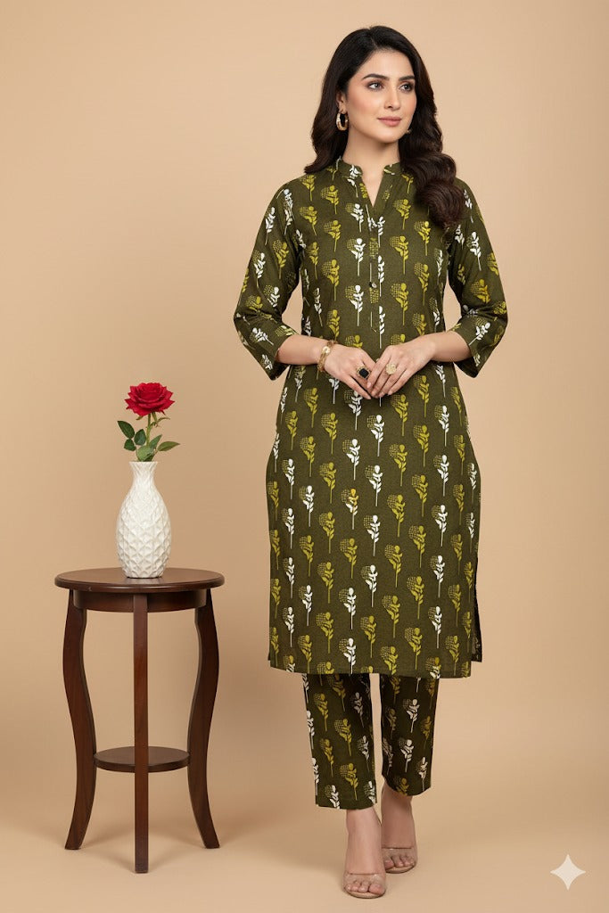 2pc Polo Cotton Unsititched suit -912