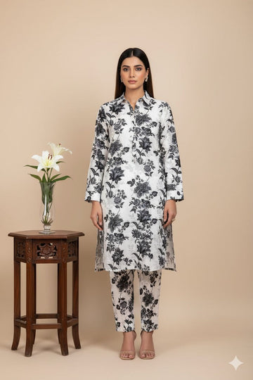 2pc Polo Cotton Unsititched suit -910
