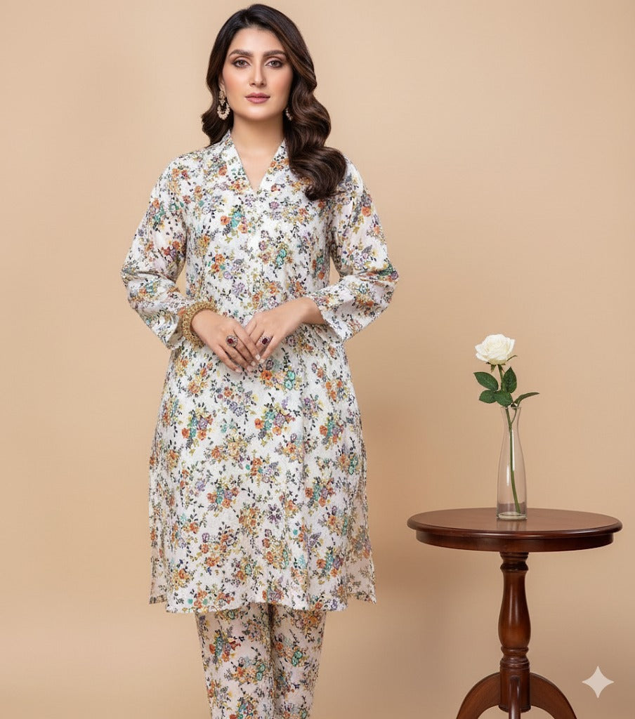 2pc Polo Cotton Unsititched suit -911