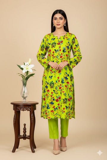 2pc Polo Cotton Unsititched suit -909