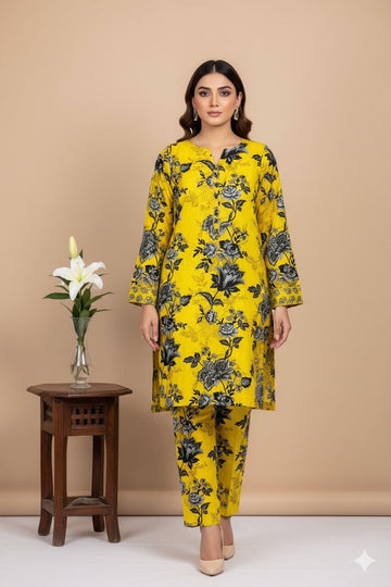 2pc Polo Cotton Unsititched suit -905