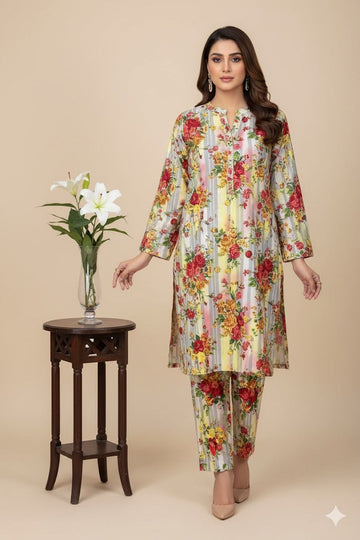 2pc Polo Cotton Unsititched suit -900