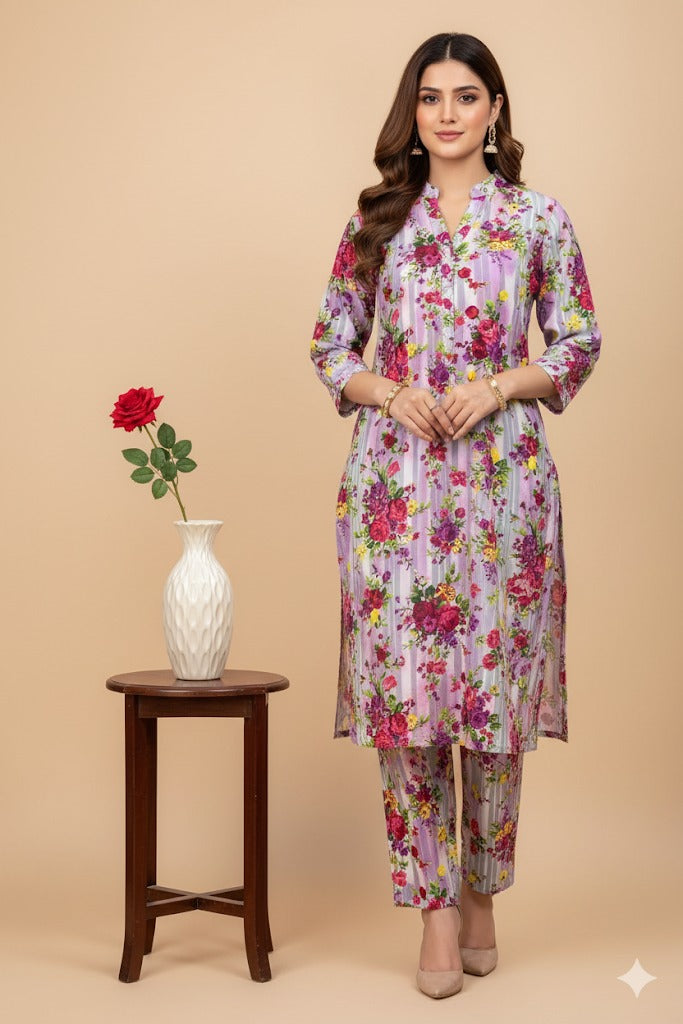 2pc Polo Cotton Unsititched suit -901
