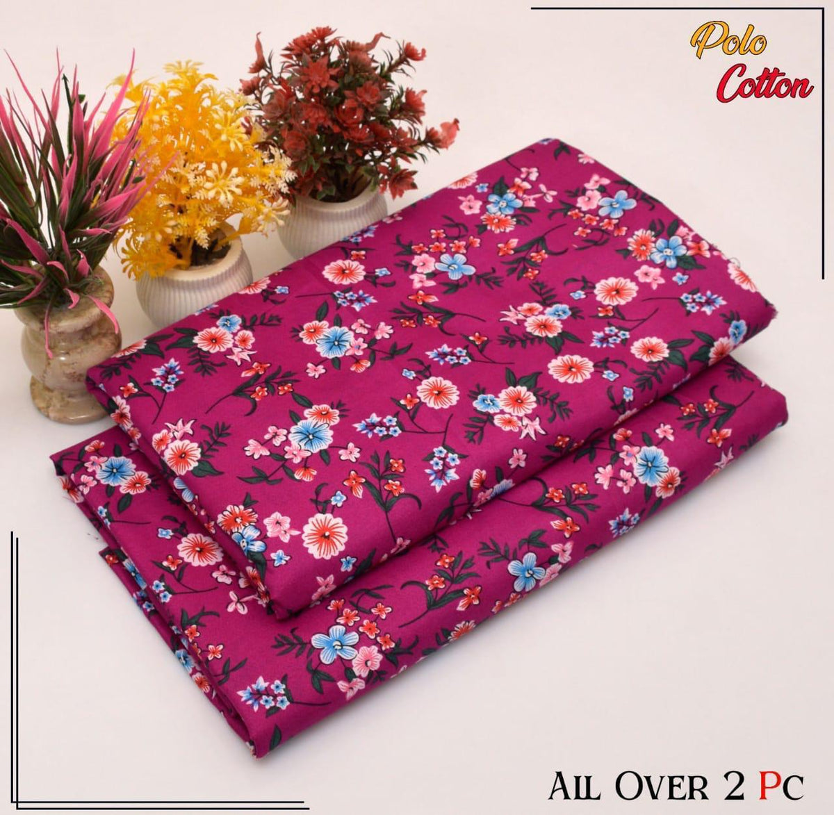 2 pc flora print Four season 410