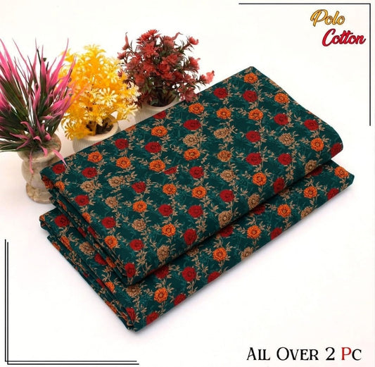 2 pc flora print Four season 411