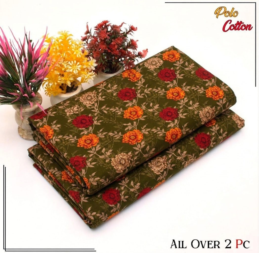 2 pc flora print Four season 414