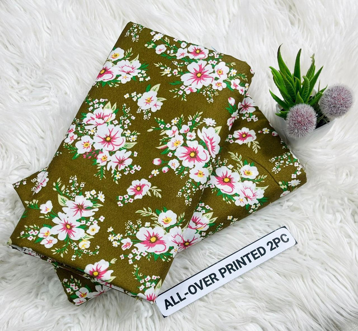 2 pc flora print Four season 417