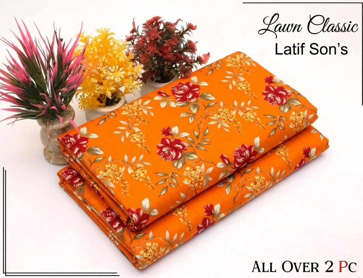 2 pc flora print Four season 458