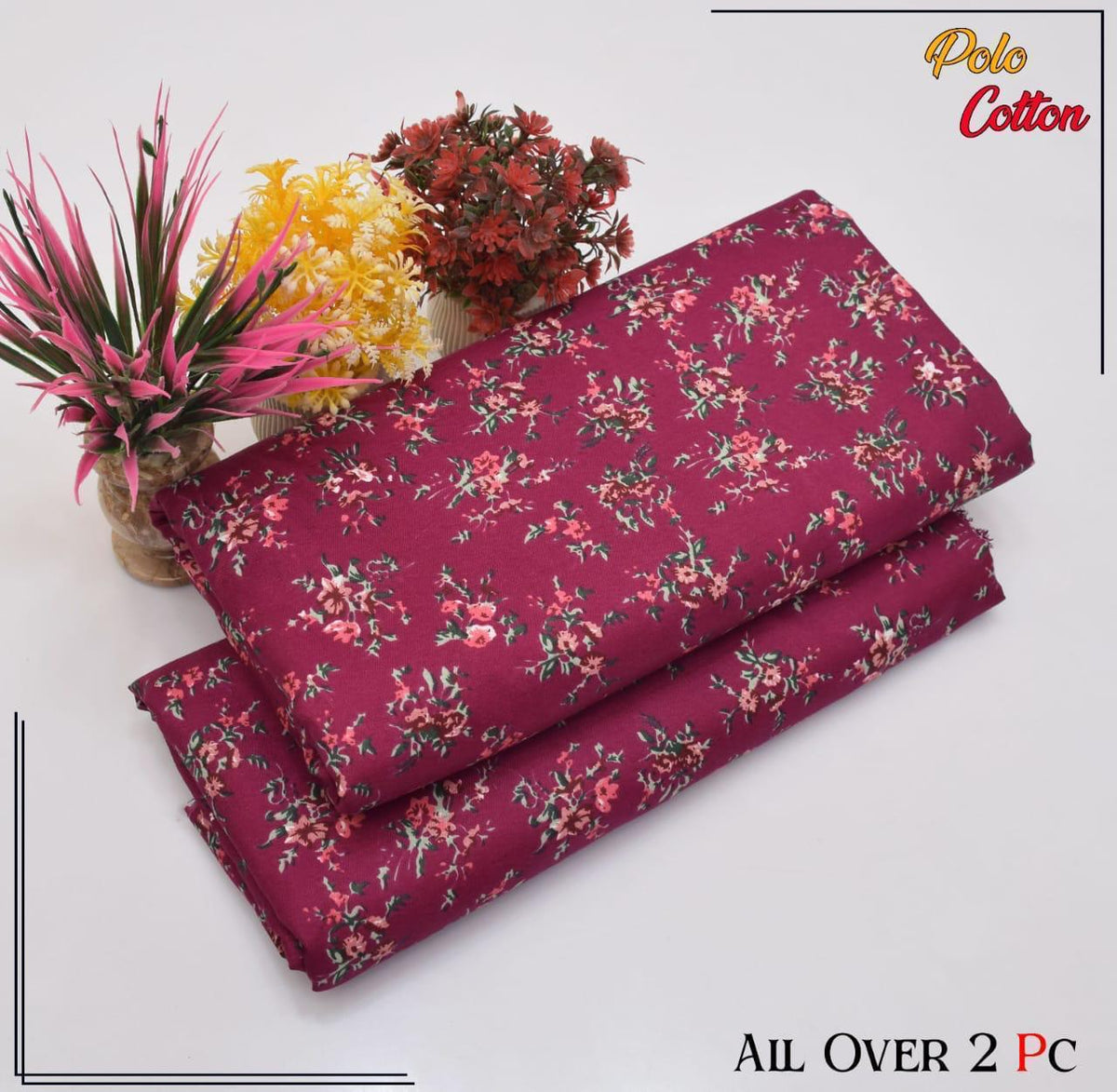 2 pc flora print Four season 468